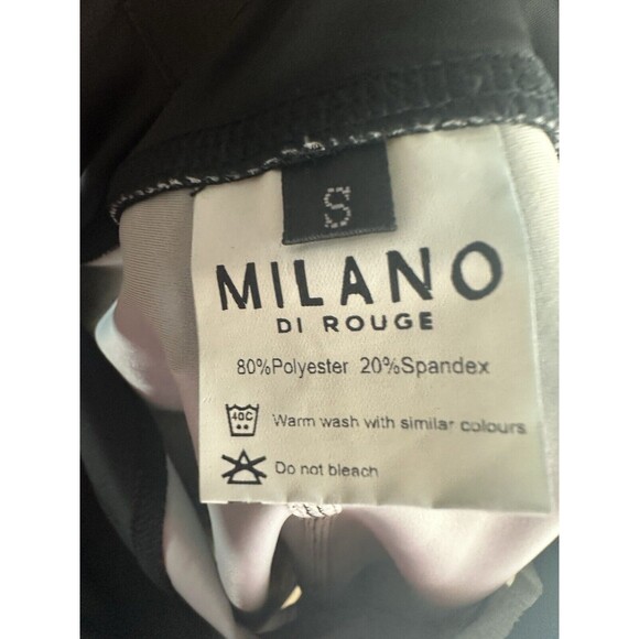 Milano Di Rouge Spell out Shorts Size Small Black - Picture 3 of 3